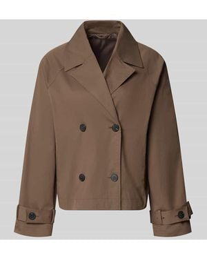 SELECTED Regular Fit Trenchcoat-Jacke aus Baumwoll-Mix Modell 'NEW CILO' - Braun