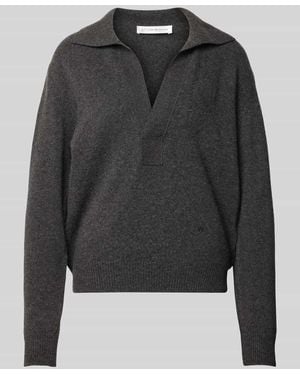 Victoria Beckham Relaxed Fit Pullover aus Woll-Mix - Grau