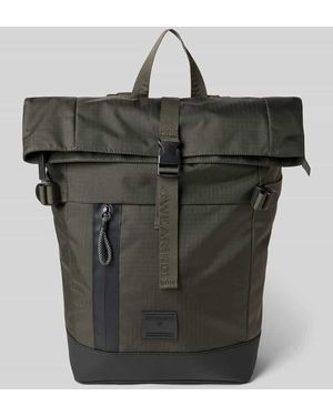 Strellson Rucksack im Roll Top Design Modell 'EDDIE' - Schwarz