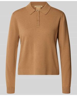 Smith & Soul Regular Fit Poloshirt mit Baumwoll-Mix - Braun