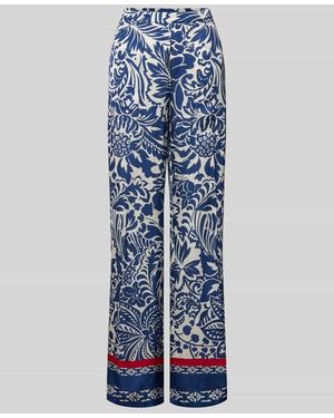 White Label Hose aus Viskose-Mix mit elastischem Bund - Blau