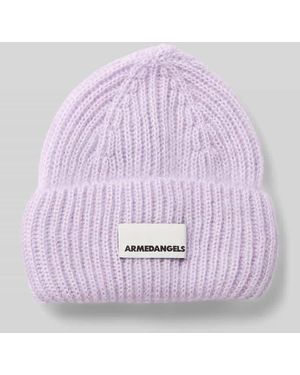 ARMEDANGELS Mütze aus Mohair-Mix mit Woll-Anteil Modell 'MOHAIR' - Lila