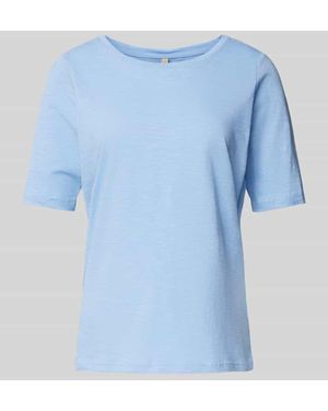 Soya Concept T-Shirt aus reiner Baumwolle Modell 'Babette' - Blau
