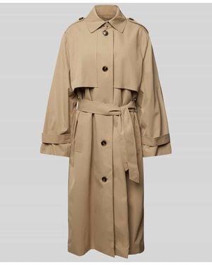 Jake*s Trenchcoat mit Bindegürtel - Natur