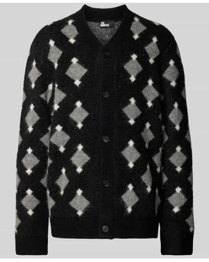 The Kooples Strickjacke Aus Alpaka-Mix Mit V-Ausschnitt - Schwarz