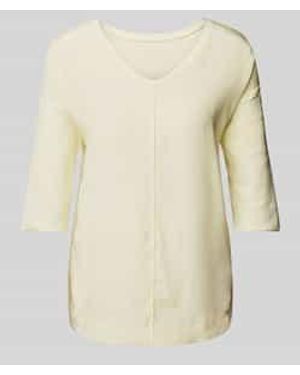 Marc Cain T-shirt Met Labelapplicatie - Naturel