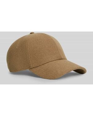 Tommy Hilfiger Cap aus Woll-Mix Modell '6 PANEL MELTON CAP' - Braun