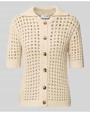 SELECTED Cardigan Met 1/2-Mouwen, Model 'Ellen' - Naturel