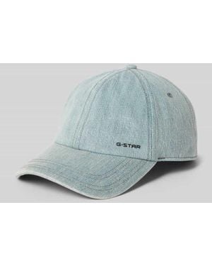 G-Star Basecap in Denim-Optik Modell 'Avernus' - Blau