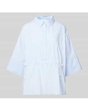 Rich & Royal Regular Fit Blouse Met Tunnelkoord - Wit