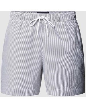 Tommy Hilfiger Badehose mit Allover-Muster - Blau