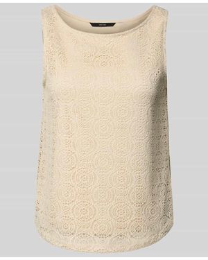 Vero Moda Comfort Fit Tank Top mit Spitze Modell 'MAYA' - Natur