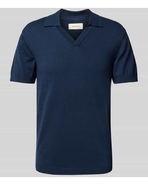 Blend T-Shirt mit V-Ausschnitt Modell 'ALLI' - Blau