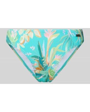 Venice Beach Bikinihose im Allover-Look Modell 'Sandra' - Blau