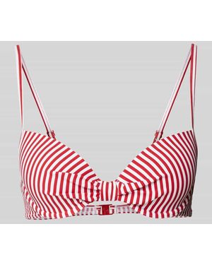 Esprit Bikini-Oberteil mit Streifenmuster Modell 'SILVANCE' - Pink