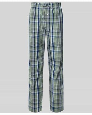 Christian Berg Men Pyjama-Hose aus reiner Baumwolle - Blau