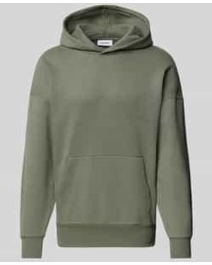 Only & Sons Hoodie Met Licht Verbrede Schouders - Groen