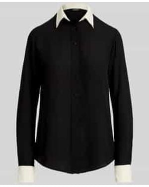 Ralph Lauren Blouses Lange Mouw - Zwart