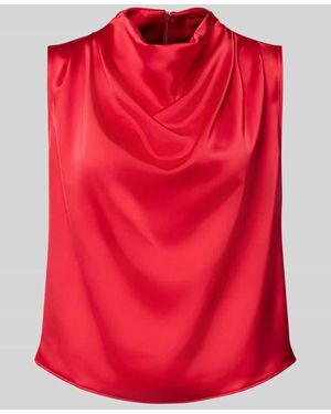 HUGO Regular Fit Blusenshirt Mit Wasserfallkragen Modell 'Casmini' - Rot