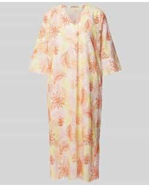 Smith & Soul Midi-Jurk Met V-Hals - Roze