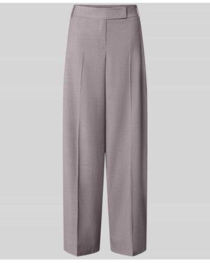 Windsor. Wide Fit Hose aus reiner Schurwolle mit Bügelfalten - Grau
