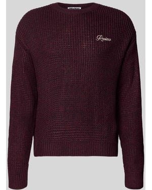 Review Strickpullover mit Rundhalsausschnitt - Lila
