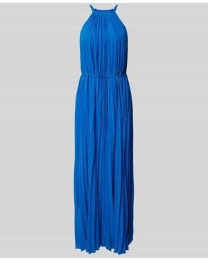 Ted Baker Maxikleid Mit Plisseefalten Modell 'Helyos' - Blau