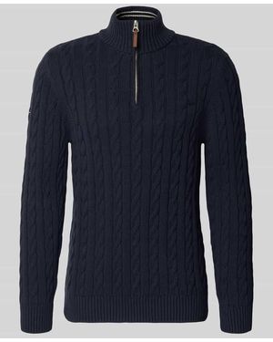 Superdry Strickpullover aus reiner Baumwolle - Blau