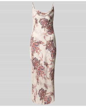 Guess Midikleid aus Lyocell-Mix mit Viskose-Anteil Modell 'Lina' - Pink