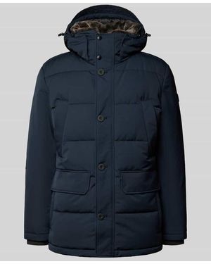 Strellson Steppjacke mit Kapuze Modell 'PIAZZA' - Blau