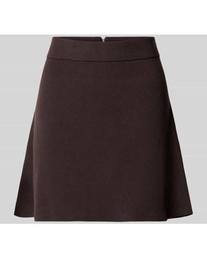 Vero Moda Ausgestellter Mini-Rock aus Viskose-Mix Modell 'SABA' - Braun