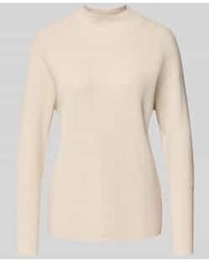 Soya Concept Gebreide Pullover Met Ribboorden, Model 'Kanita' - Naturel