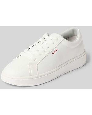 HUGO Sneaker mit Schnürung Modell 'Neston_tenn_pu' - Weiß