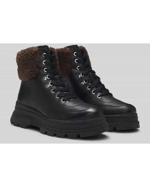 BOSS Boots aus echtem Leder Modell 'FOSTER' - Schwarz