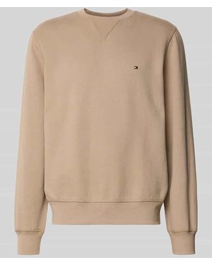 Tommy Hilfiger Regular Fit Sweatshirt Baumwoll-Mix - Natur