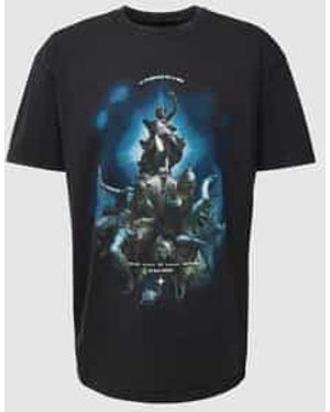 Mister Tee T-shirt Met Motief- En Statementprint - Zwart