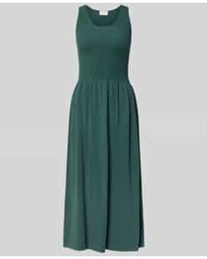 Weekend by Maxmara A-Lijn Tricotjurk Van Viscosemix Model 'Calibri' - Groen