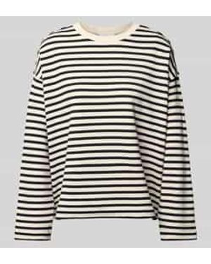 ARMEDANGELS Pullover Met Streepmotief - Zwart