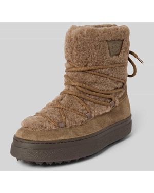 GANT Boots aus Leder-Mix Modell 'Snowhill' - Braun