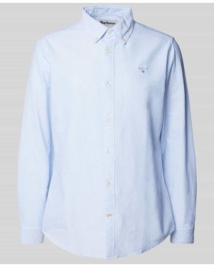Barbour Freizeithemd Mit Knopfleiste - Blau