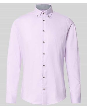 Seidensticker Slim Fit Businesshemd aus reiner Baumwolle - Pink