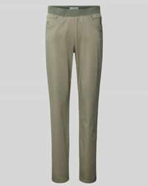 RAPHAELA by BRAX Regular Fit Broek Met Elastische Band - Groen