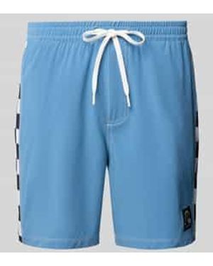 Quiksilver Relaxed Fit Zwembroek Met Labelpatch - Blauw