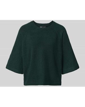ONLY Regular Fit Pullover mit 3/4-Ärmeln Modell 'SIMONI' - Grün