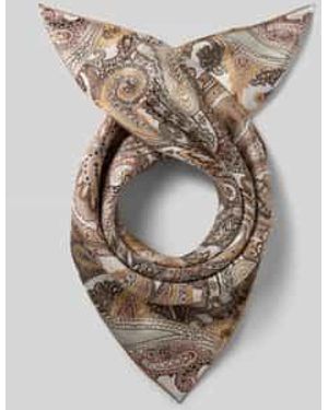 Codello Zijden Sjaal Met All-Over Paisleyprint - Naturel