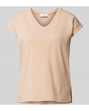 Be Pure Dutch T-Shirt Mit V-Ausschnitt - Natur