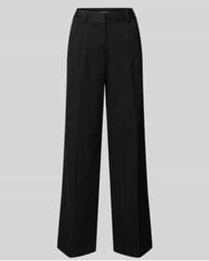 Tom Tailor Regular Fit Wijde Broek Met Katoen Aandeel - Zwart