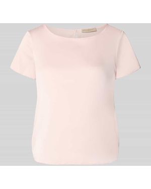 Rinascimento Blusenshirt mit Rundhalsausschnitt und abgerundetem Saum - Pink