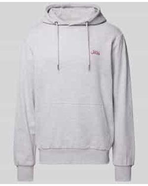 Mazine Hoodie Met Stitchingdetail, Model 'Stundon' - Grijs