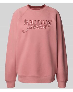 Tommy Hilfiger Oversized Sweatshirt aus Baumwoll-Mix - Pink